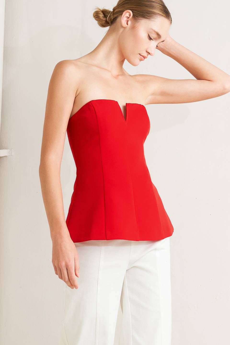 NOIR CONTOUR WOVEN TOP Flying Tomato