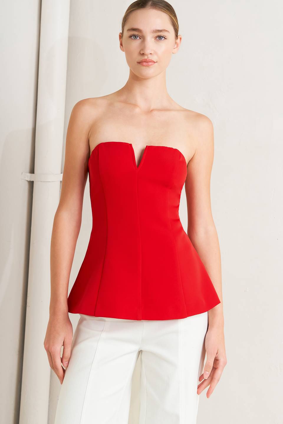 NOIR CONTOUR WOVEN TOP Flying Tomato