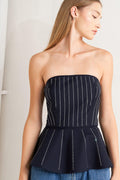 GEOMETRIC EDGE WOVEN TOP Flying Tomato