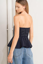 GEOMETRIC EDGE WOVEN TOP Flying Tomato