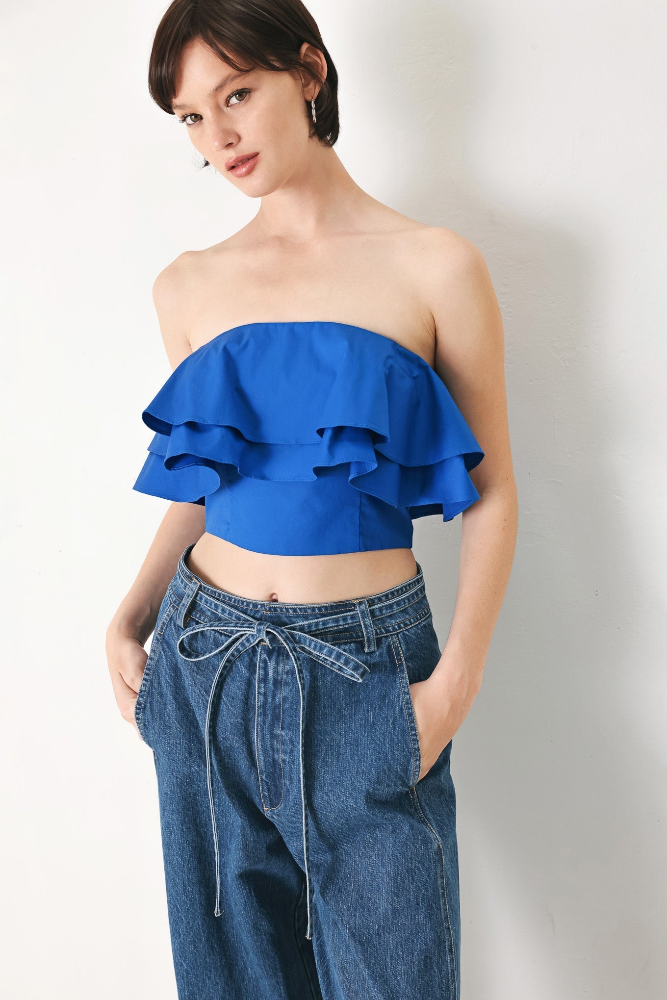ROYAL FLOW WOVEN TUBE TOP Flying Tomato