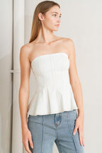 SUBTLE DRAMA WOVEN TOP Flying Tomato