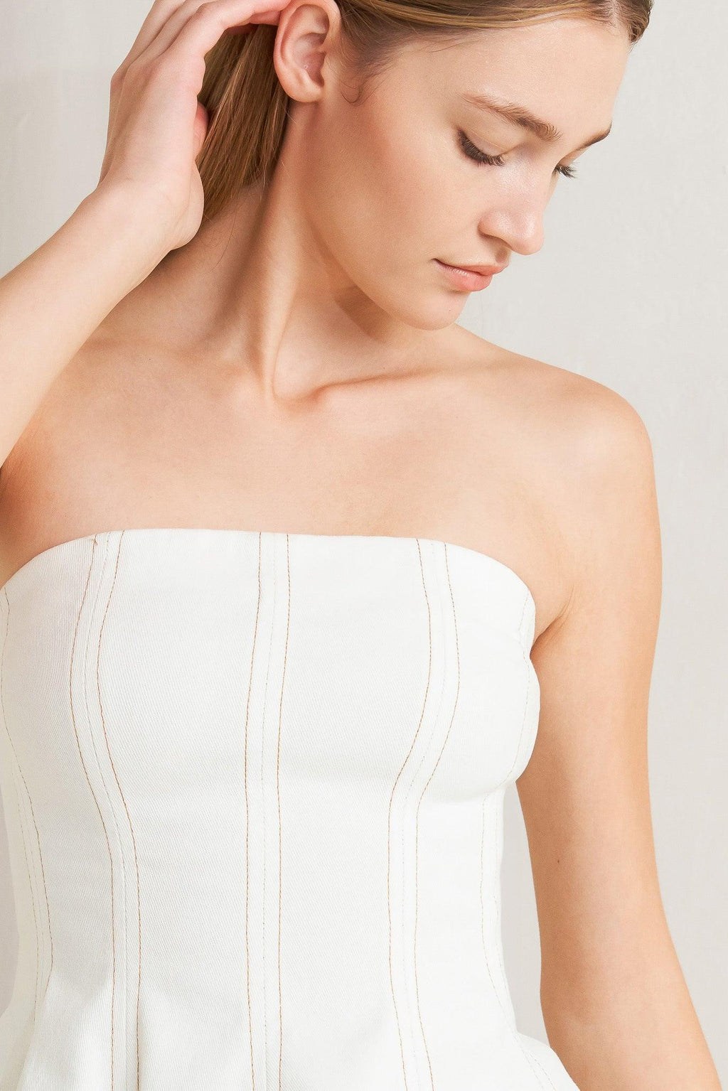 SUBTLE DRAMA WOVEN TOP Flying Tomato