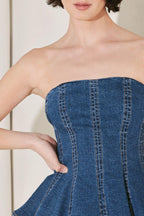 POWER PLAY DENIM TOP Flying Tomato