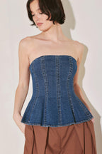 POWER PLAY DENIM TOP Flying Tomato