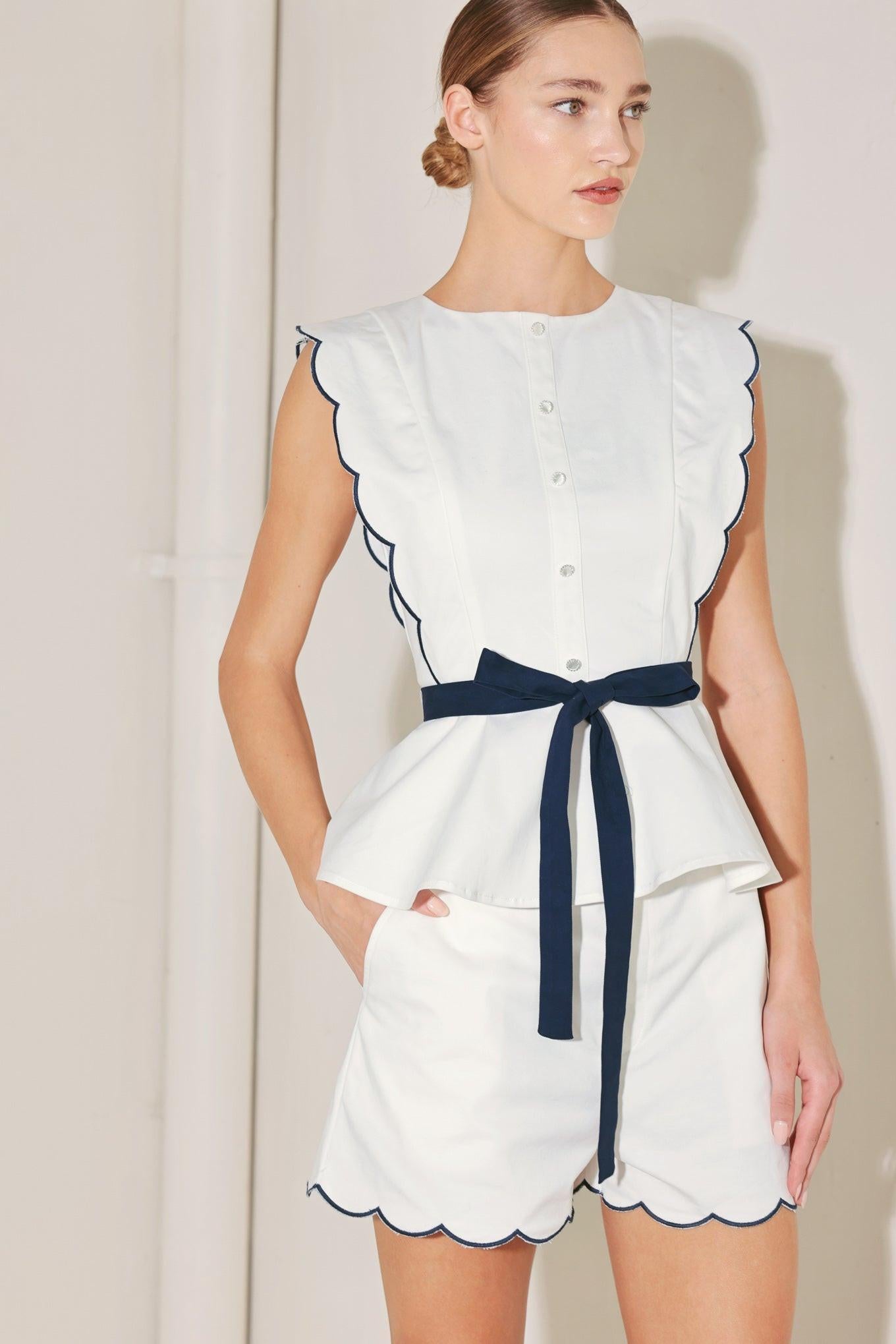 RESORT READY WOVEN TOP Flying Tomato