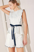 RESORT READY WOVEN TOP Flying Tomato