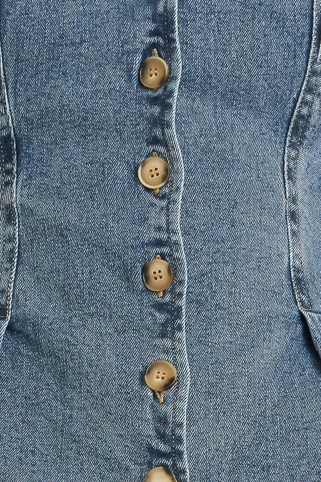 NO SECOND THOUGHT WASHED DENIM TOP Flying Tomato