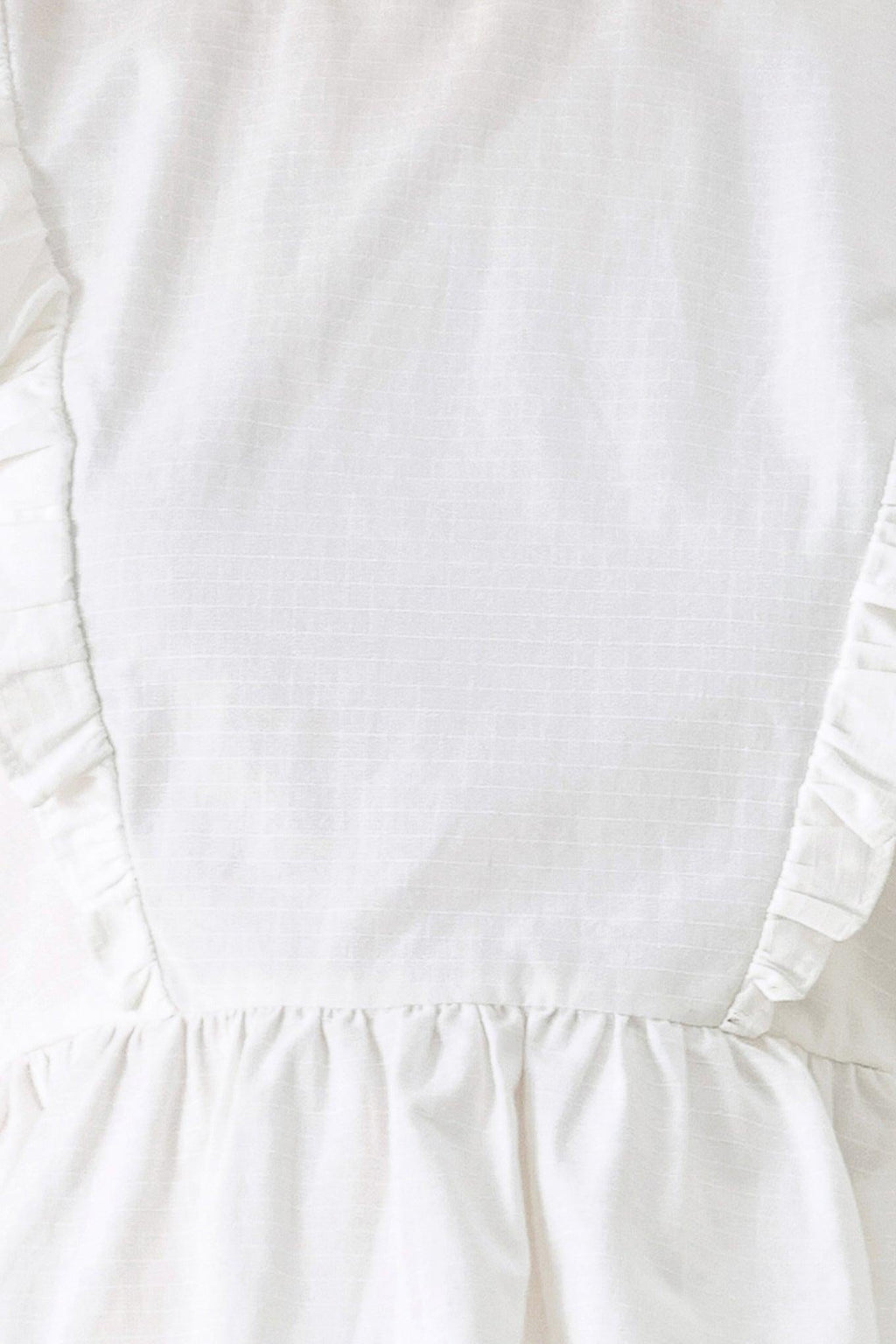 WHITE BLOSSOM WOVEN TOP Flying Tomato