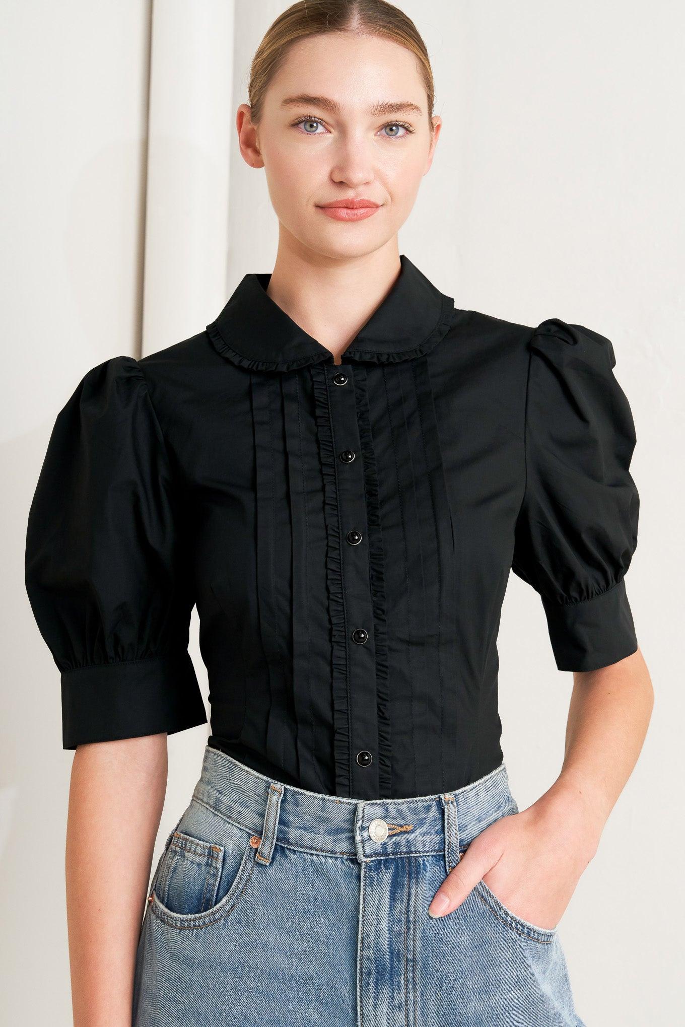 REFINED ROMANCE WOVEN TOP Flying Tomato