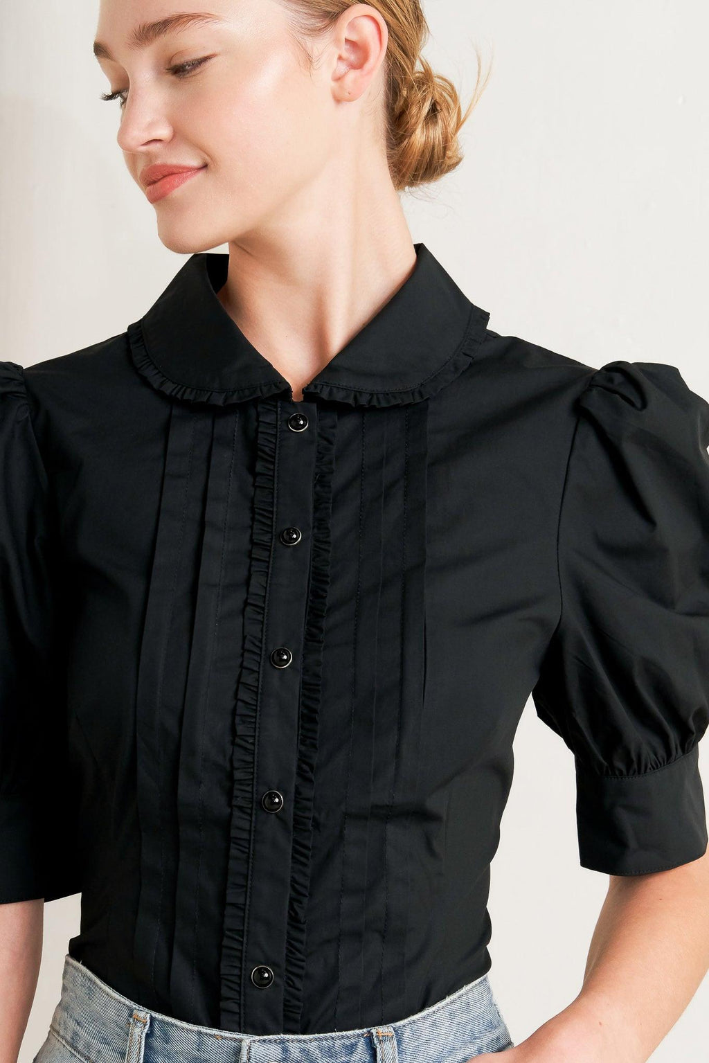 REFINED ROMANCE WOVEN TOP Flying Tomato