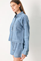VINTAGE BANDANA DENIM JACKET Flying Tomato