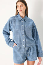 VINTAGE BANDANA DENIM JACKET Flying Tomato