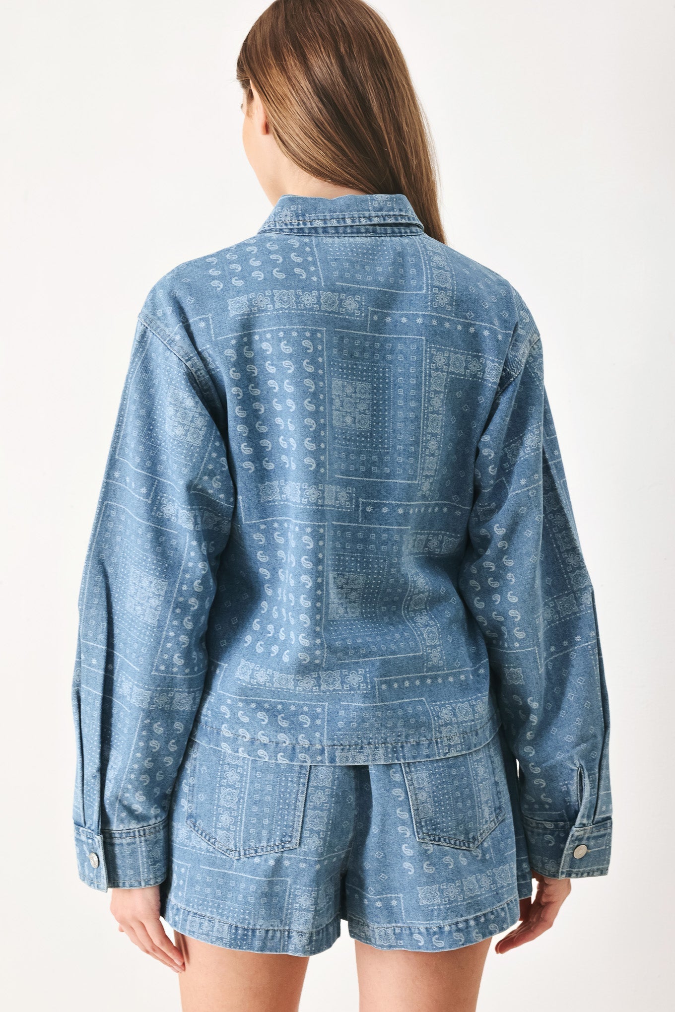 VINTAGE BANDANA DENIM JACKET Flying Tomato