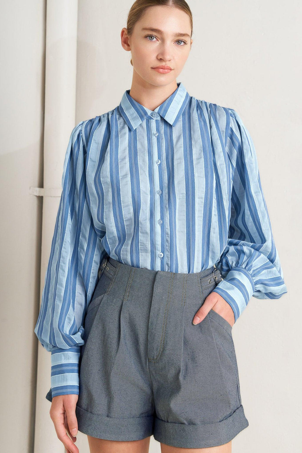 POLISHED DAY WOVEN TOP Flying Tomato