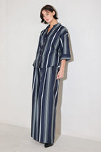 CITY STRIPE WOVEN TOP Flying Tomato