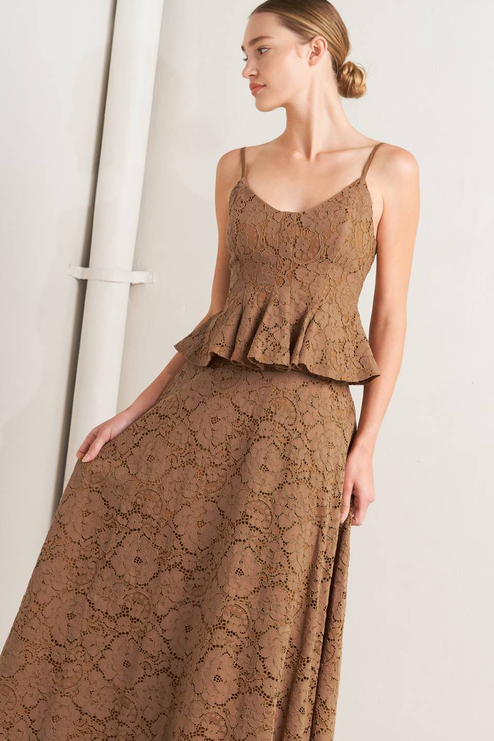 PURELY ROMANTIC WOVEN LACE CAMI TOP Flying Tomato