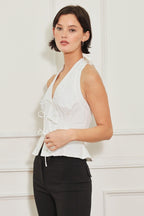 PRAIRIE LACE BEAUTY WOVEN TOP Flying Tomato