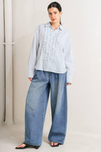 DAYLIGHT EDGE WOVEN TOP Flying Tomato