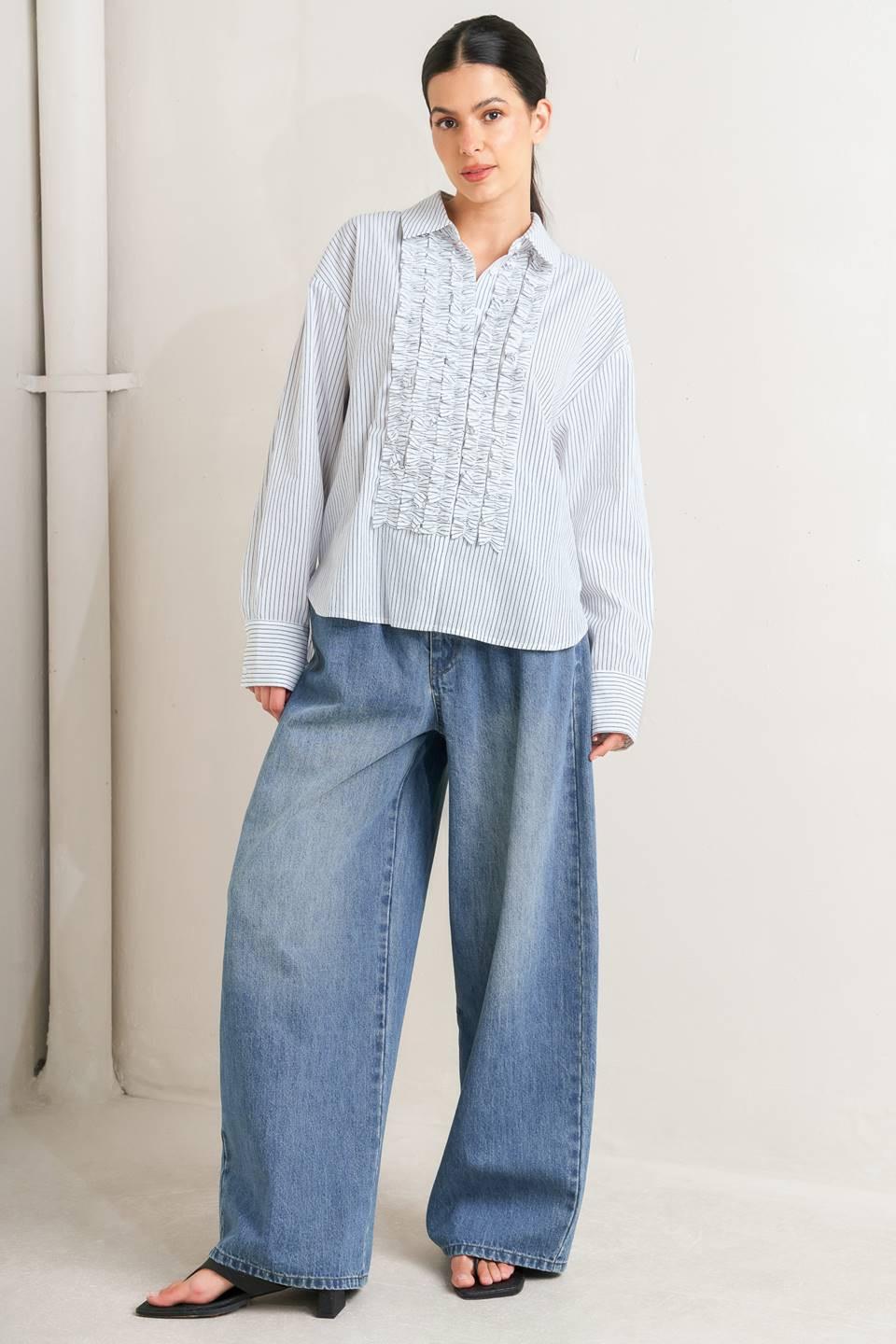 DAYLIGHT EDGE WOVEN TOP Flying Tomato