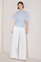 SKYLINE STRIPE WOVEN TOP Flying Tomato