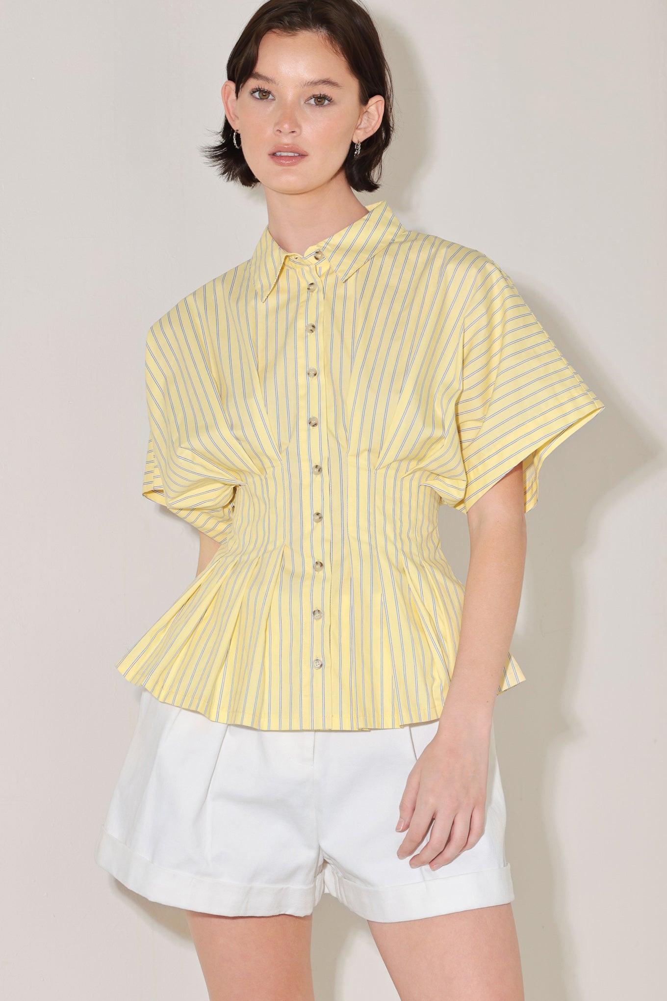 BUTTER MODE ACTIVATED WOVEN TOP Flying Tomato