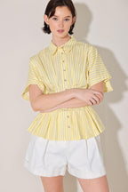 BUTTER MODE ACTIVATED WOVEN TOP Flying Tomato