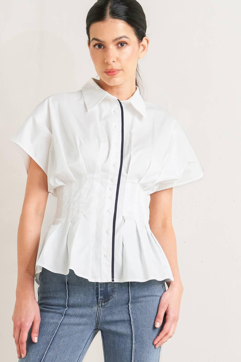 QUIET FORCE WOVEN TOP Flying Tomato