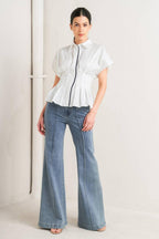 QUIET FORCE WOVEN TOP Flying Tomato