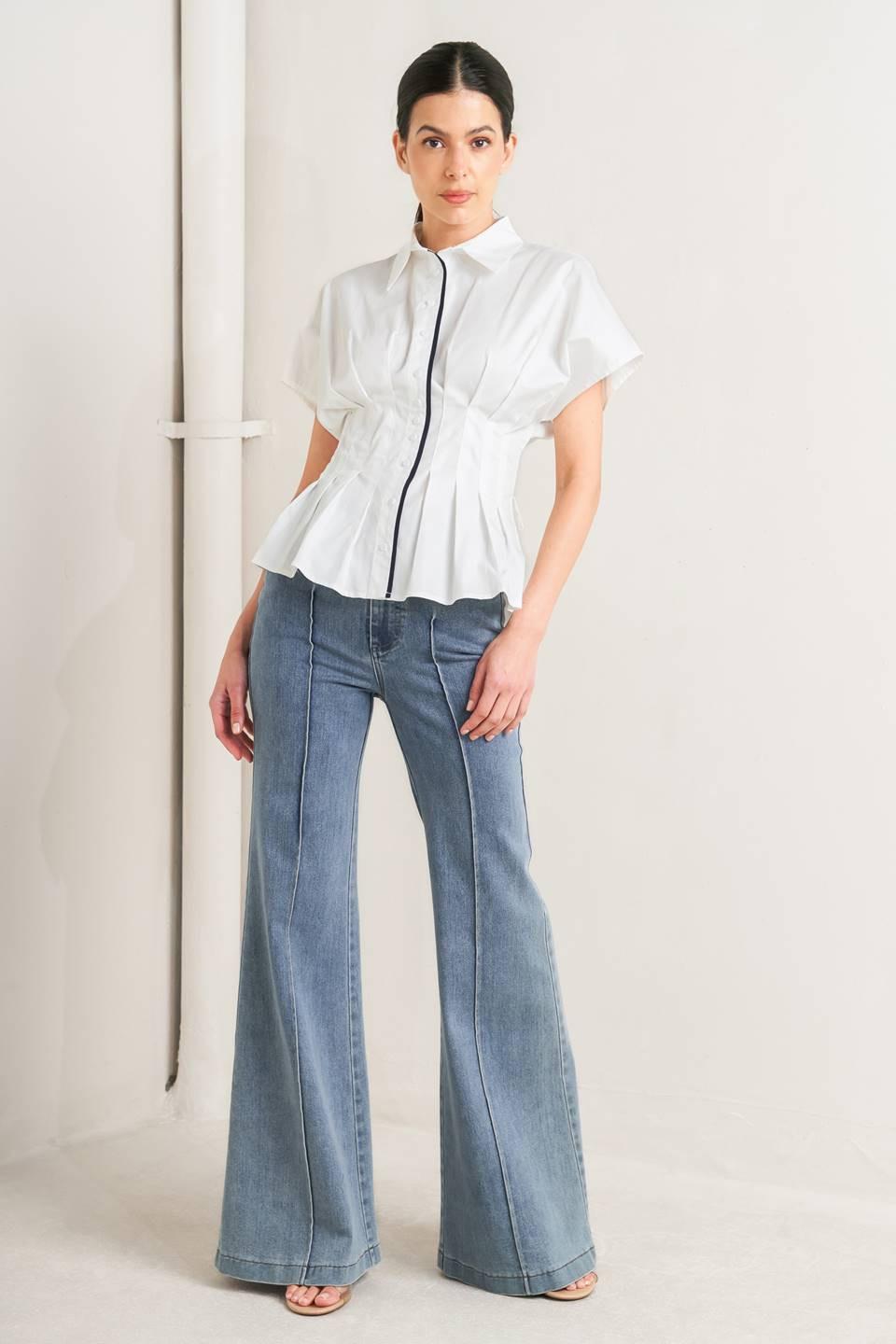 QUIET FORCE WOVEN TOP Flying Tomato