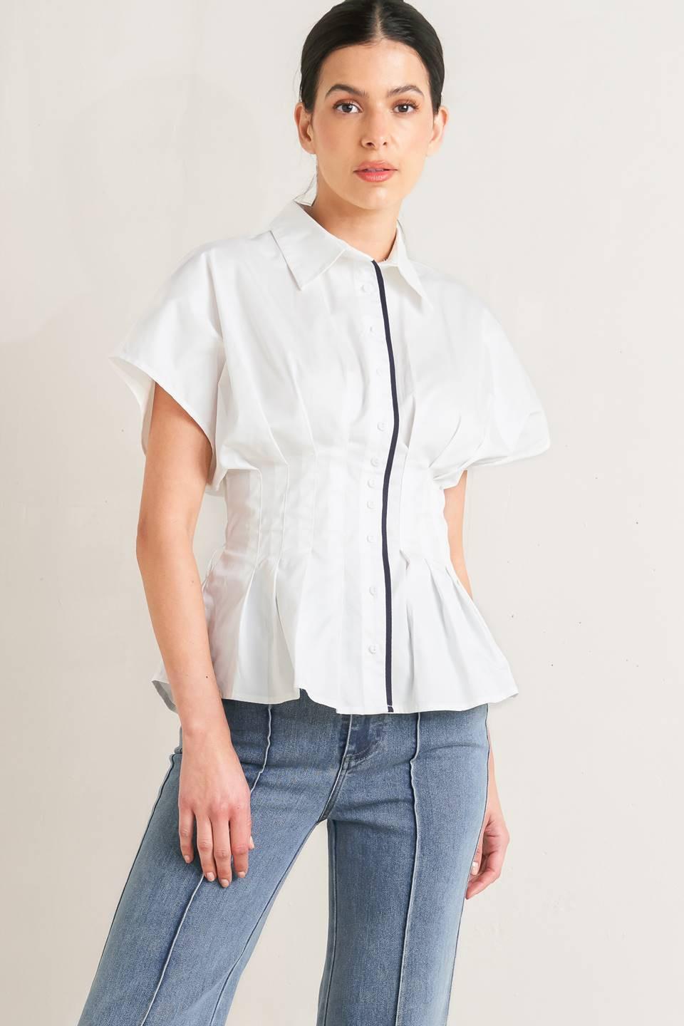 QUIET FORCE WOVEN TOP Flying Tomato