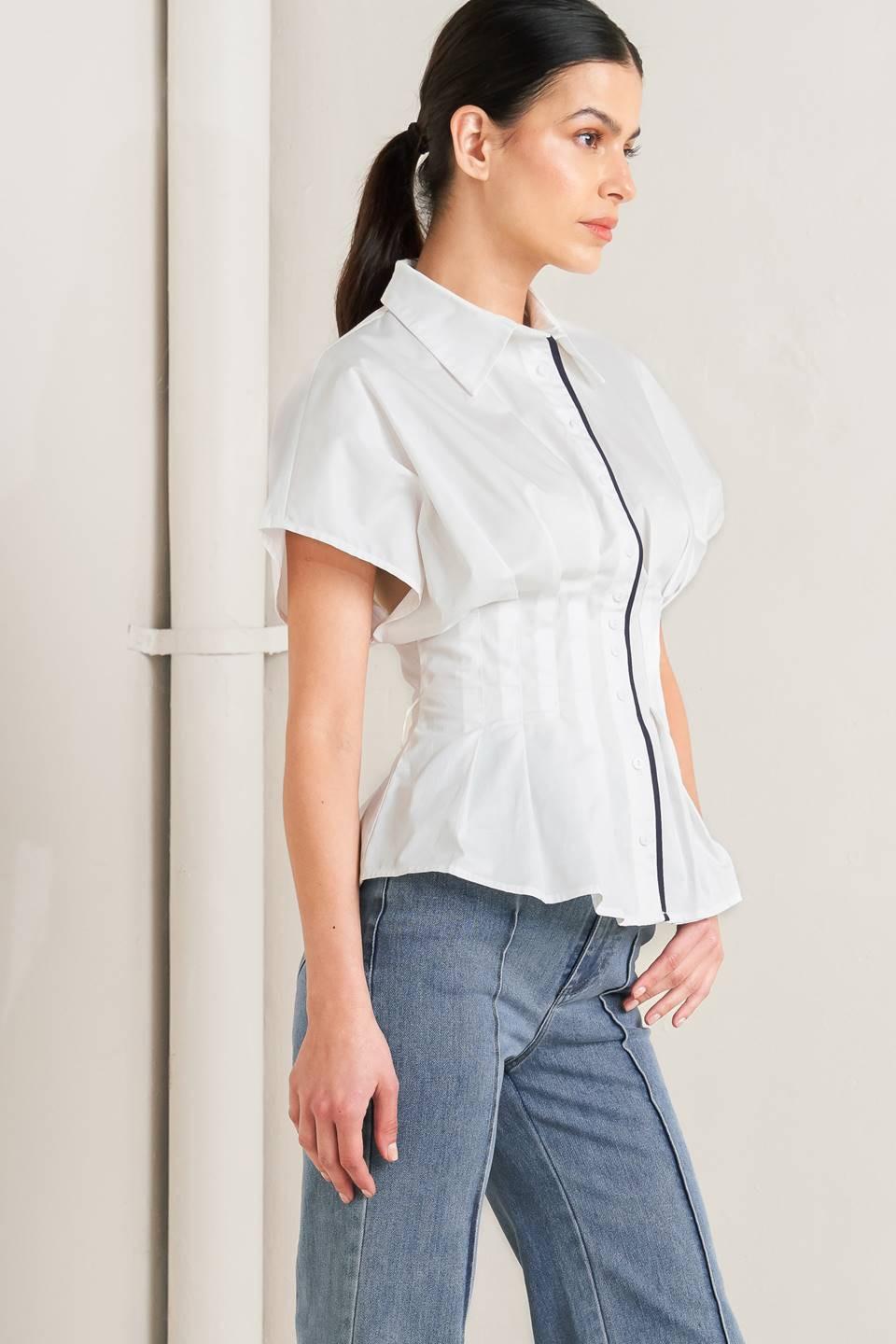 QUIET FORCE WOVEN TOP Flying Tomato