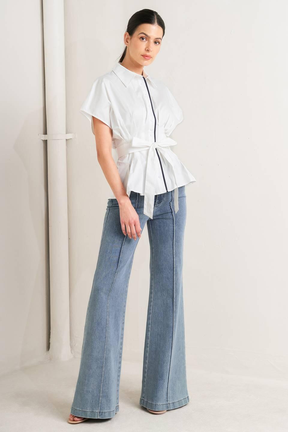 QUIET FORCE WOVEN TOP Flying Tomato