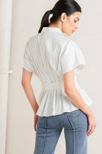 QUIET FORCE WOVEN TOP Flying Tomato