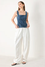HONEYLINE DENIM TOP Flying Tomato