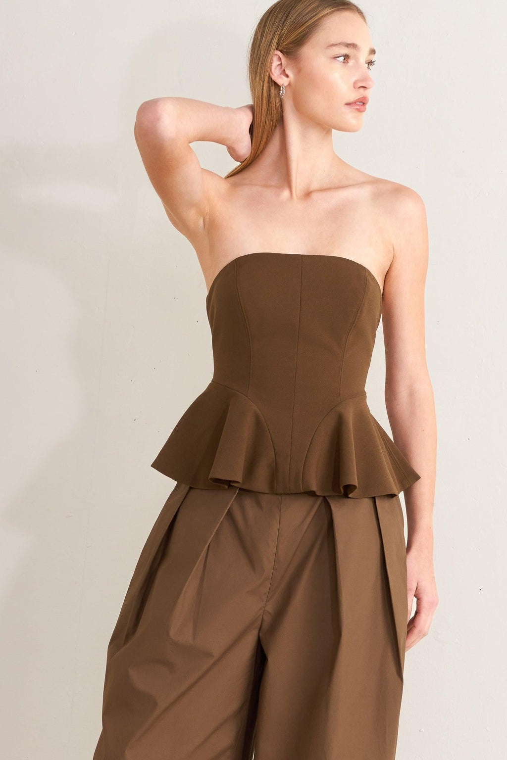 EFFORTLESS ELEGANCE WOVEN TUBE TOP Flying Tomato
