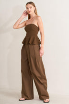 EFFORTLESS ELEGANCE WOVEN TUBE TOP Flying Tomato