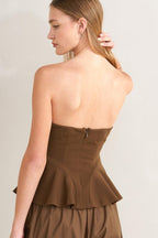 EFFORTLESS ELEGANCE WOVEN TUBE TOP Flying Tomato