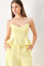 SWEET SUNSHINE WOVEN CAMI TOP Flying Tomato