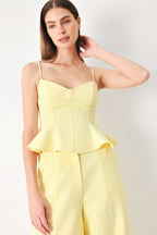 SWEET SUNSHINE WOVEN CAMI TOP Flying Tomato