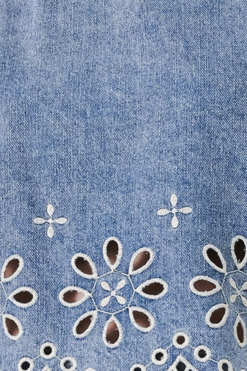 FLORAL LOVE DENIM TOP Flying Tomato