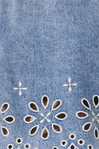 FLORAL LOVE DENIM TOP Flying Tomato