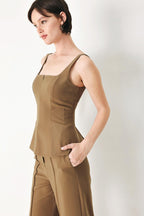 RICH SILHOUETTE WOVEN TOP Flying Tomato