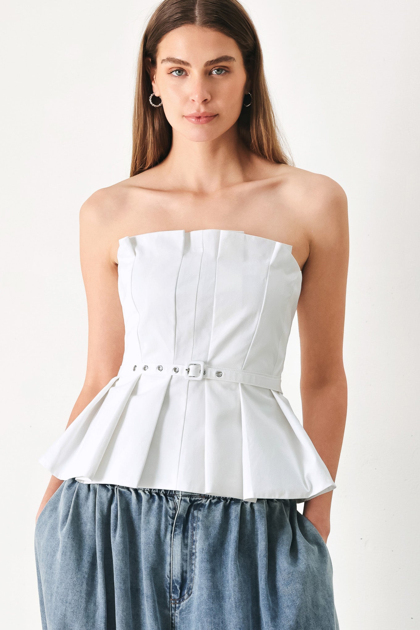 PURE FRAME WOVEN TUBE TOP Flying Tomato