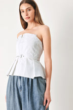 PURE FRAME WOVEN TUBE TOP Flying Tomato