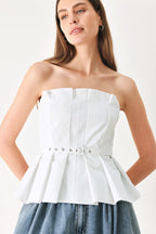 PURE FRAME WOVEN TUBE TOP Flying Tomato