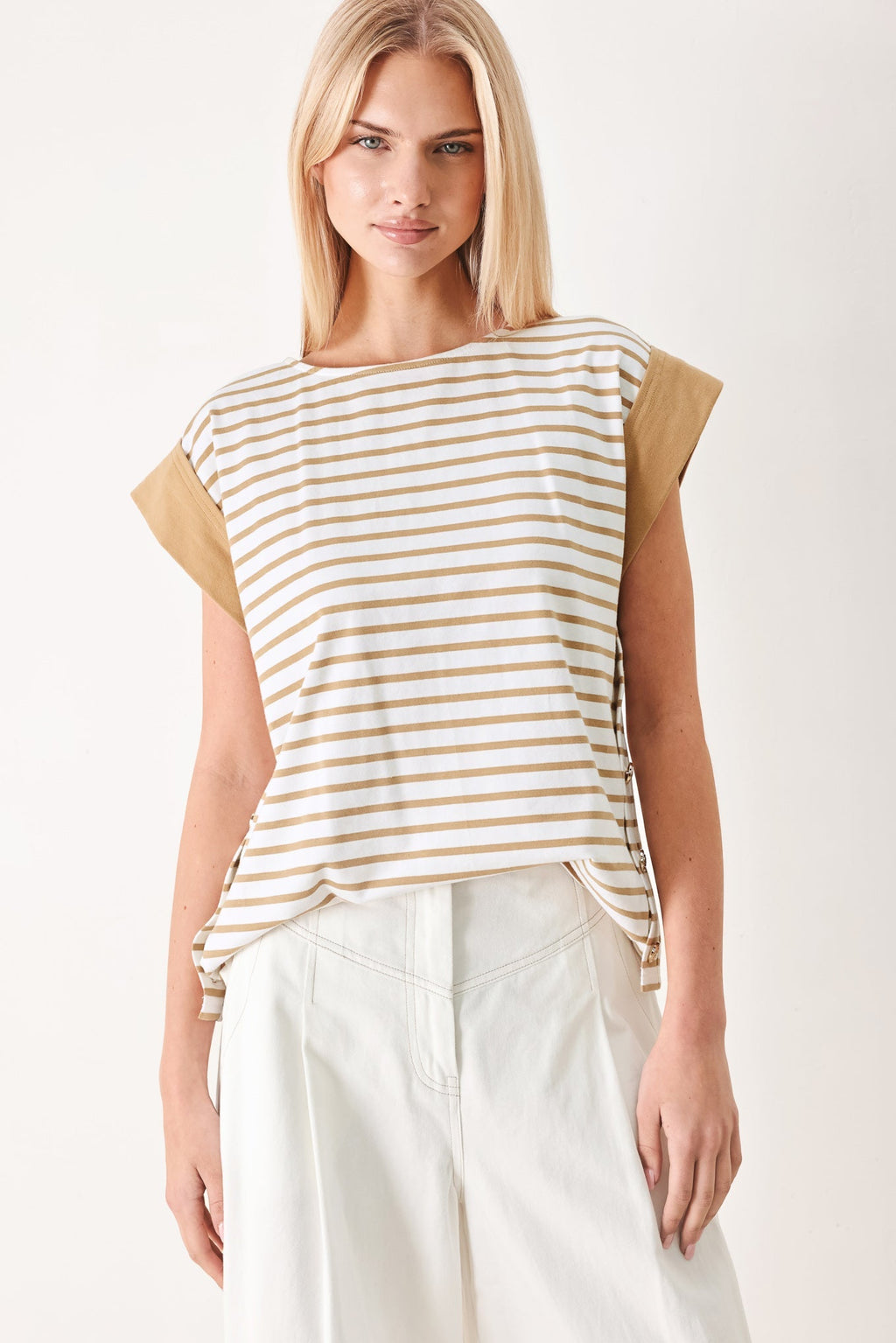 SUNSET MOOD STRIP KNIT TOP Flying Tomato