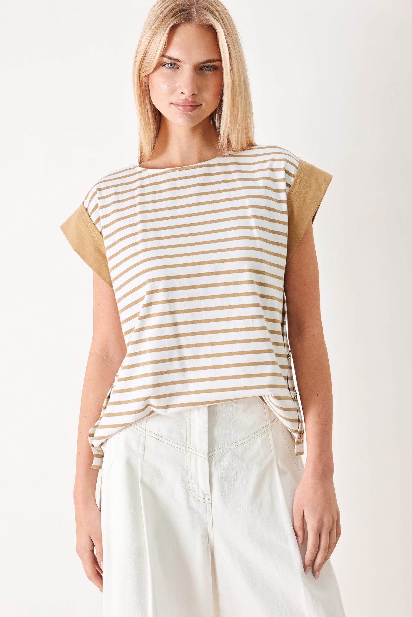SUNSET MOOD STRIP KNIT TOP Flying Tomato