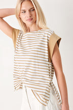 SUNSET MOOD STRIP KNIT TOP Flying Tomato