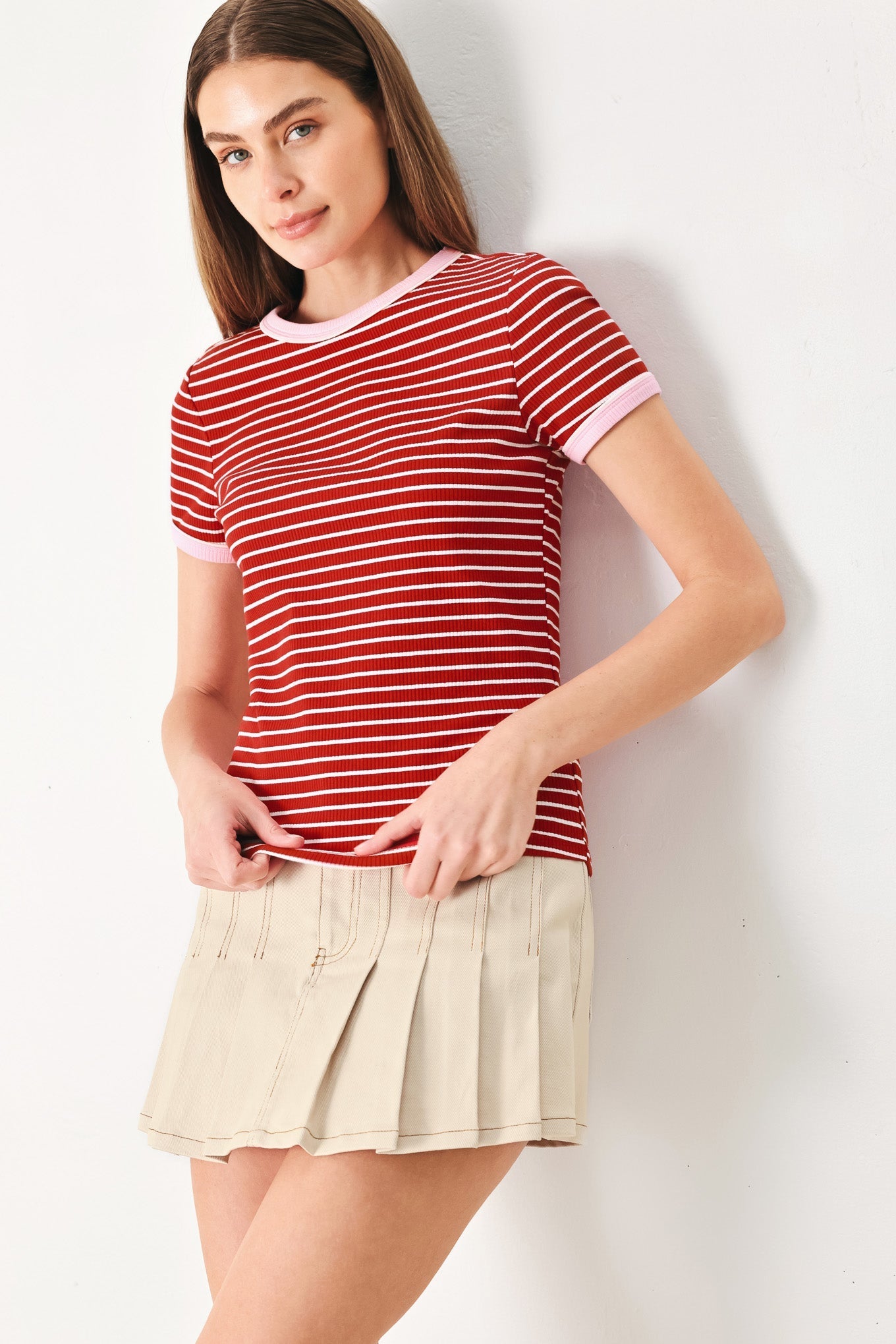 SWEET DAYDREAM STRIP KNIT TOP Flying Tomato